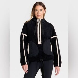 Joy Lab Women's Black/Cream Fleece Jacket
